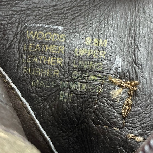 Report Motorcycle Boots woods brown leather fold over Sz 9.5 - Picture 9 of 9